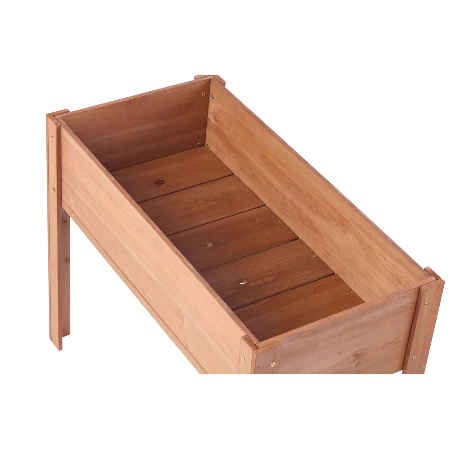 Elevated Wooden Garden Planter Box With Legs For Outdoor Plants Flowers Fruits Vegetables And Herbs