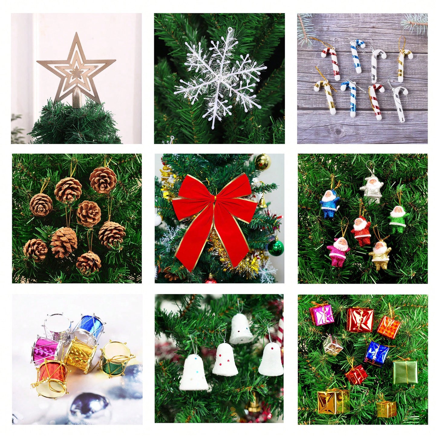 5ft Artificial Christmas Tree With Energy-Saving LED Lights And 109 Pendant Tree Skirts And Guardrails