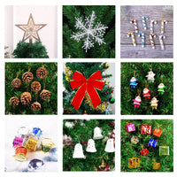 5ft Artificial Christmas Tree With Energy-Saving LED Lights And 109 Pendant Tree Skirts And Guardrails