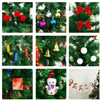 5ft Artificial Christmas Tree With Energy-Saving LED Lights And 109 Pendant Tree Skirts And Guardrails