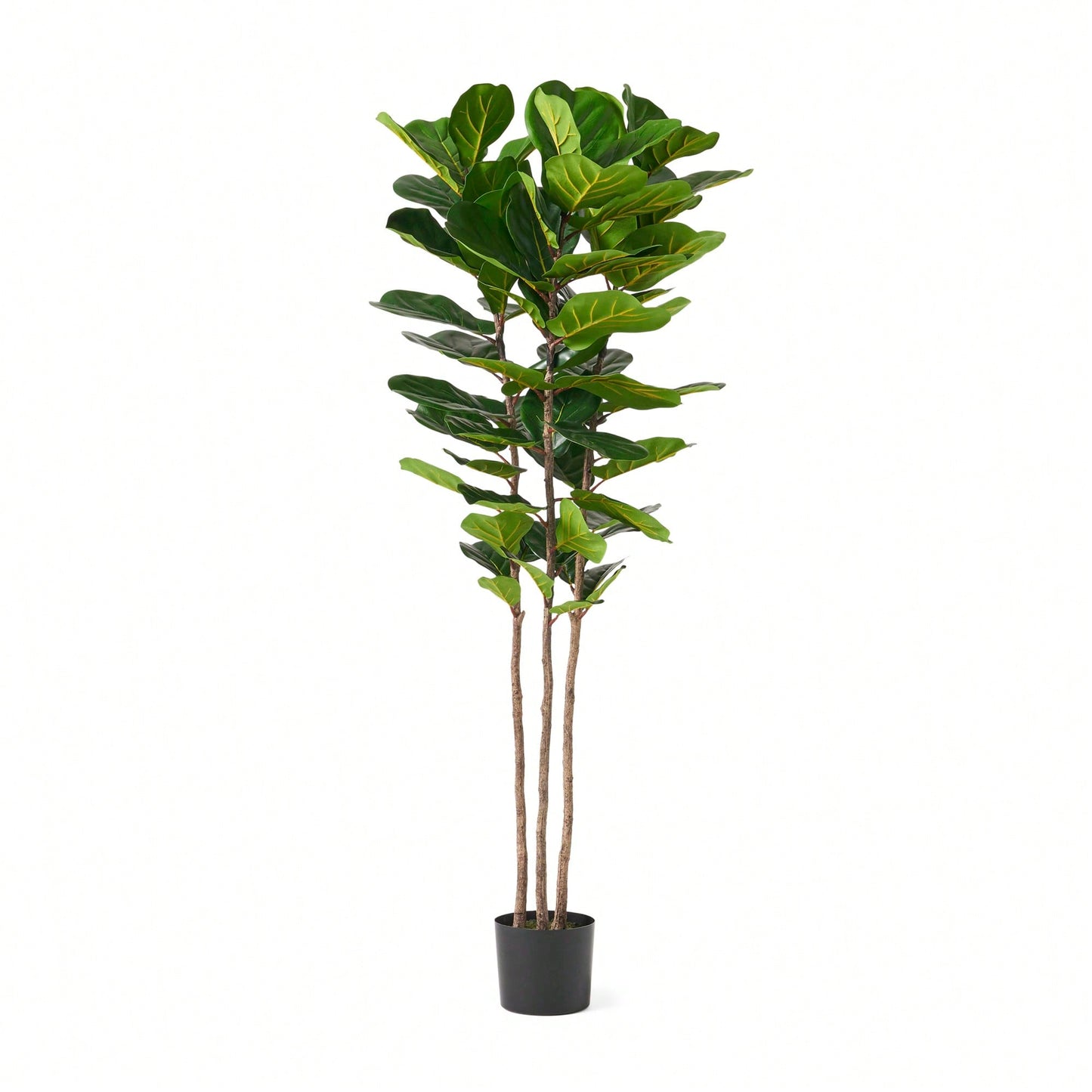 180CM Artificial Fiddle Leaf Fig Tree With 72 Lush Green Leaves For Home And Office Decor