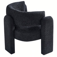Boucle Upholstery Accent Chair 34.65 Inches Wide Stylish Comfort For Living Room Or Office Beige