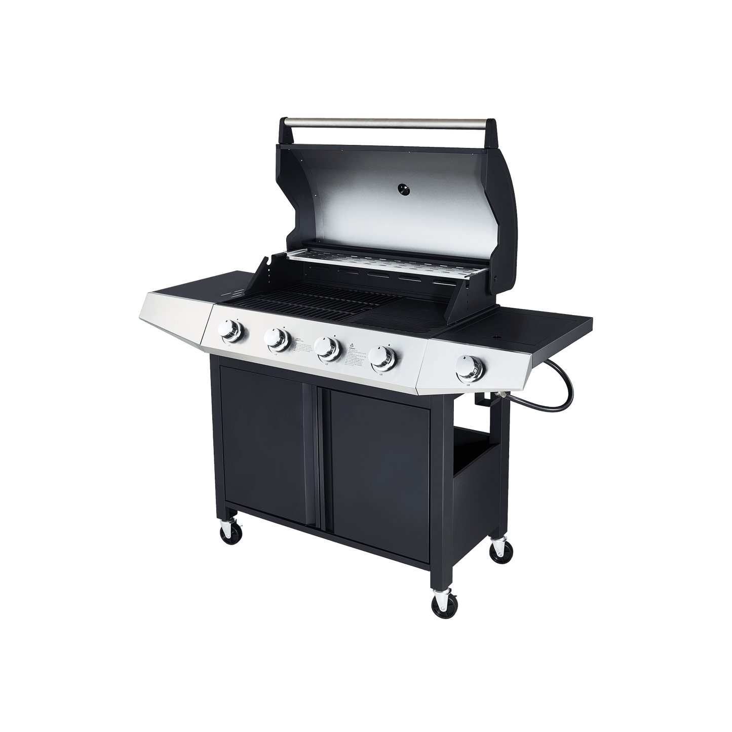 Stainless Steel 4 Burner Gas Grill For Outdoor Barbecue Cooking