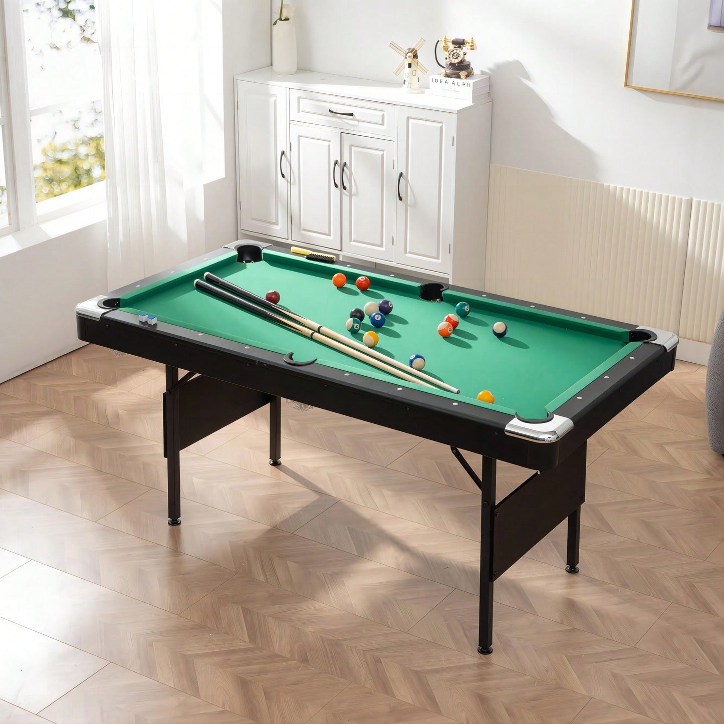 Versatile Indoor Pool And Billiard Table For Family Fun And Game Nights