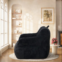 Oversized Memory Foam Bean Bag Chair With Armrests For Adults - Cozy Lounge Chair For Bedroom, Living Room, And Office