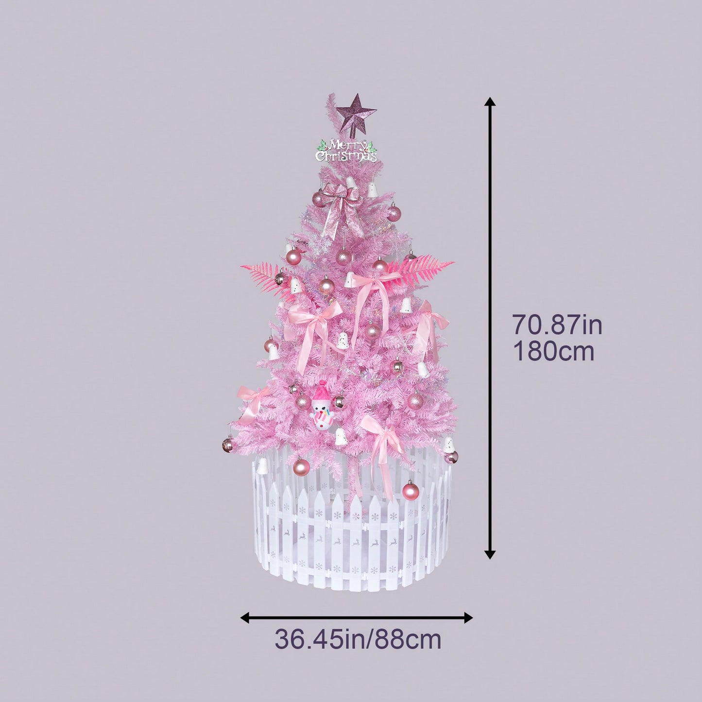 6FT Pink Christmas Tree For Festive Holiday Decor