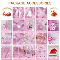 6FT Pink Christmas Tree For Festive Holiday Decor