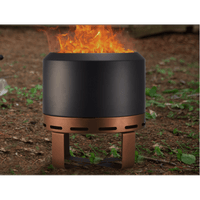 24 Inch Outdoor Smokeless Fire Pit For Camping And Backyard Bonfire Wood Burning Stove With Stand