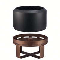 24 Inch Outdoor Smokeless Fire Pit For Camping And Backyard Bonfire Wood Burning Stove With Stand