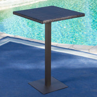 26 Inch Square Outdoor Bar Table For Patio And Garden Use
