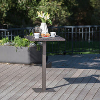 26 Inch Square Outdoor Bar Table For Patio And Garden Use