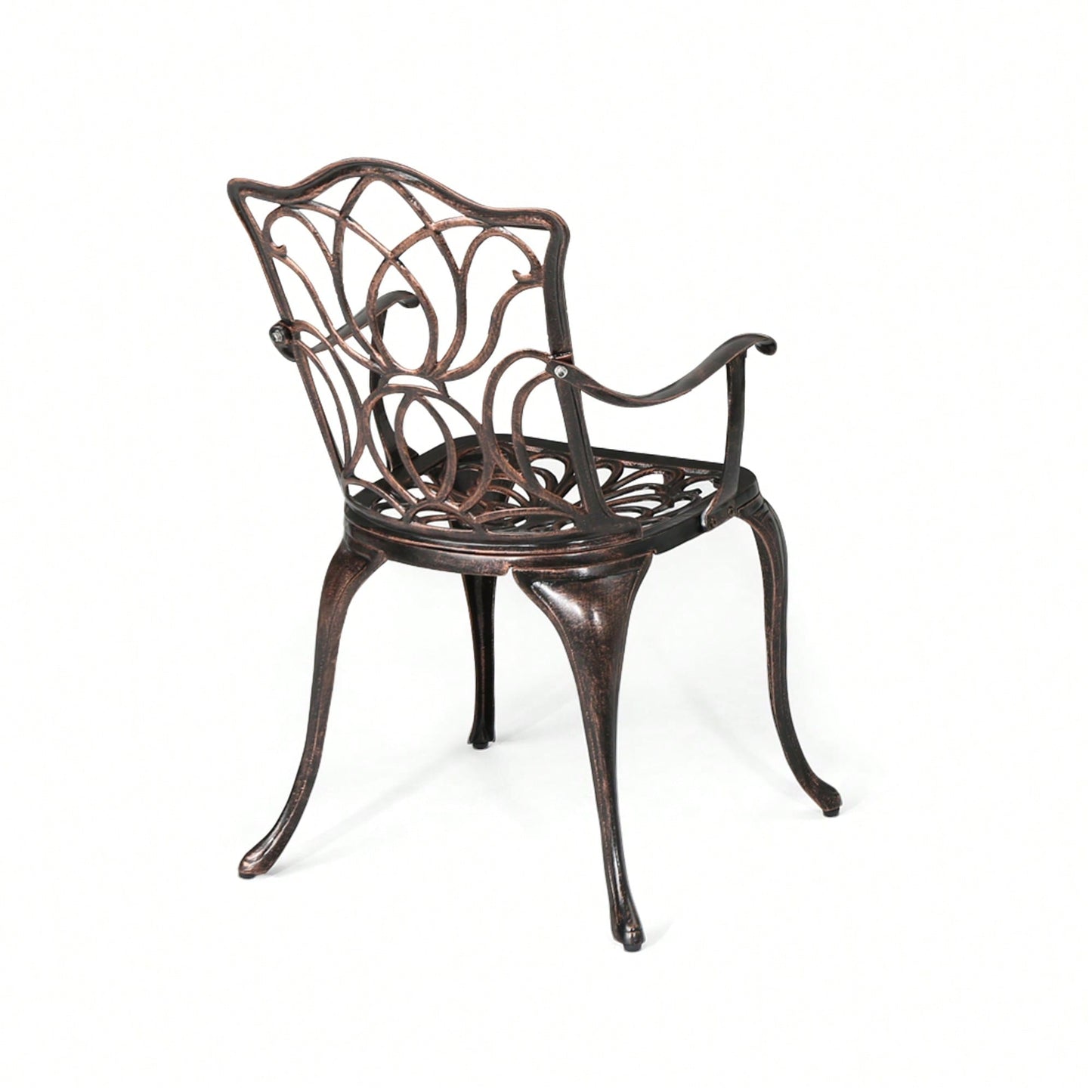 Set Of 2 Black Copper Dining Chairs For Modern Home Decor