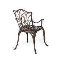 Set Of 2 Black Copper Dining Chairs For Modern Home Decor