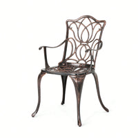 Set Of 2 Black Copper Dining Chairs For Modern Home Decor