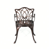Set Of 2 Black Copper Dining Chairs For Modern Home Decor