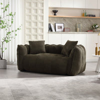Cozy Soft Beanbag Chair With High Resilience Foam Core For Two - Perfect For Gaming, Reading, And TV Watching