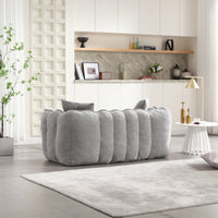 Cozy Soft Beanbag Chair With High Resilience Foam Core For Two - Perfect For Gaming, Reading, And TV Watching