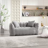 Cozy Soft Beanbag Chair With High Resilience Foam Core For Two - Perfect For Gaming, Reading, And TV Watching