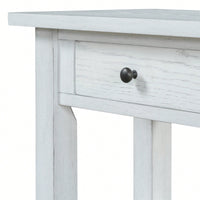 Stylish Retro Console Table With Drawer And Two Durable Shelves For Entryway Or Living Room In Espresso Finish