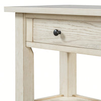 Stylish Retro Console Table With Drawer And Two Durable Shelves For Entryway Or Living Room In Espresso Finish