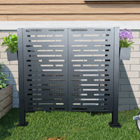 4x2 Feet Metal Privacy Fence Cover For Outdoor Air Conditioning Units Concealment