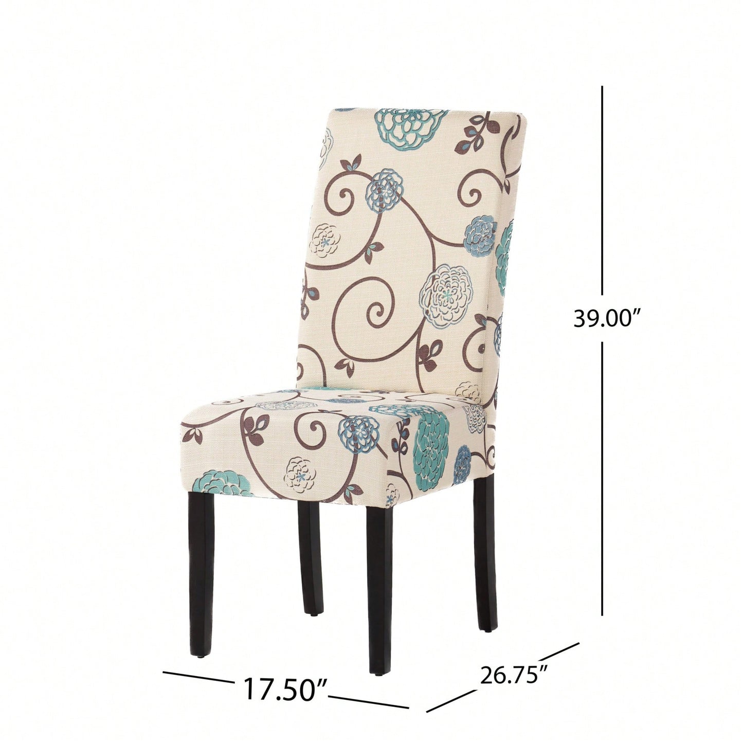 Set Of 2, Elegant Upholstered Dining Chair With Modern Design And Sturdy Frame