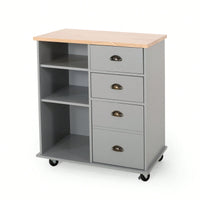 Versatile Kitchen Cart With Two Drawers And One Door For Extra Storage And Organization