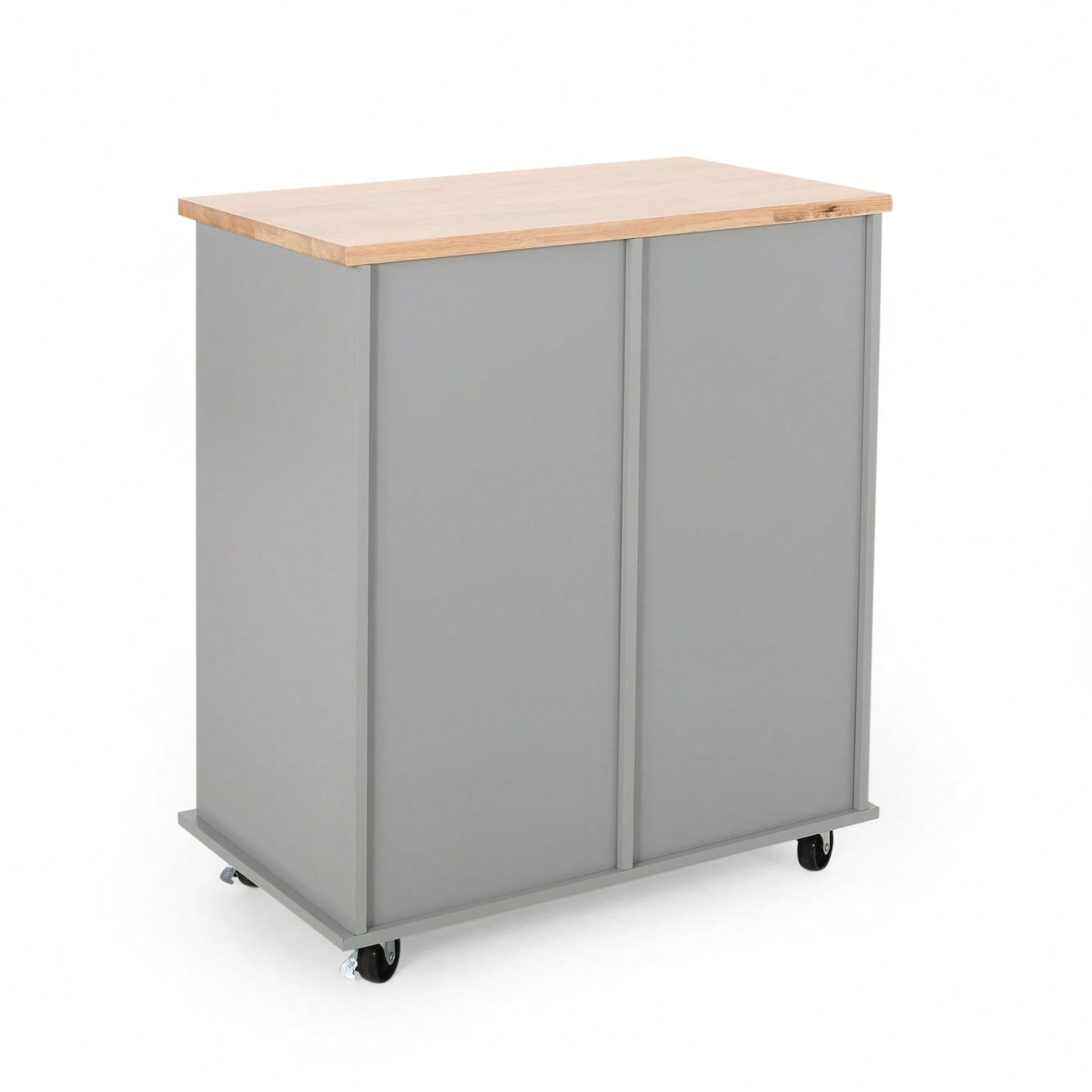 Versatile Kitchen Cart With Two Drawers And One Door For Extra Storage And Organization