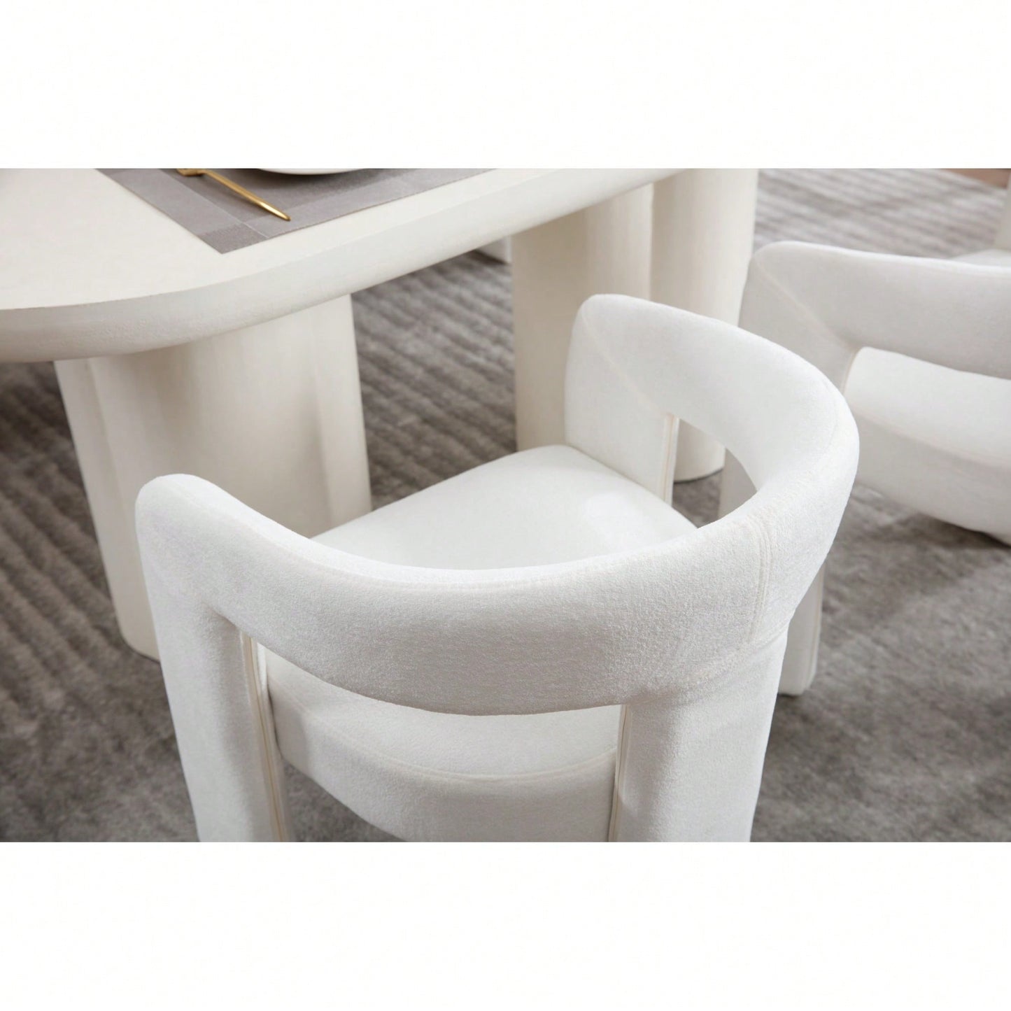 Dining Chair Set Of 2 Stylish Upholstered Furniture For Home And Kitchen Beige