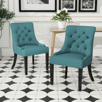 Stylish Set Of 2 Modern Dining Chairs For Home And Kitchen Decor