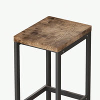 Long Dining Table Set With 3 Stools Easy Assembly Perfect For Family Gatherings Natural