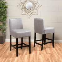 Set Of 2 Modern Counter Stools With Stylish Design And Comfortable Seating