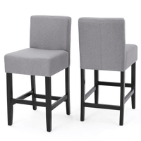 Set Of 2 Modern Counter Stools With Stylish Design And Comfortable Seating