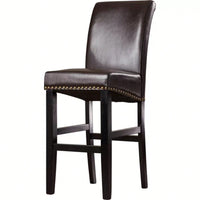Upholstered 30 Inch Counter Stool Set Of 2 With Solid Wood Frame For Kitchen And Dining Room
