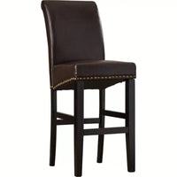 Upholstered 30 Inch Counter Stool Set Of 2 With Solid Wood Frame For Kitchen And Dining Room