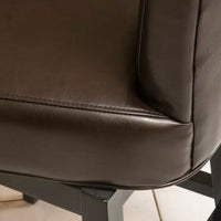 28-Inch Modern PU Leather Swivel Counter Stool With Adjustable Height And Stylish Design