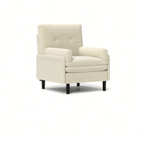 Corduroy Versatile Adjustable Sofa Bed And Lounge Chair For Guests Ivory