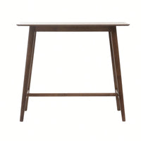 Wood Bar Table 17.72 X 47.24 X 42.01 Inches Ideal For Home Or Commercial Use Natural Walnut Finish