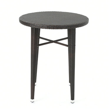 Elegant Round Rattan Bar Table For Stylish Indoor And Outdoor Spaces