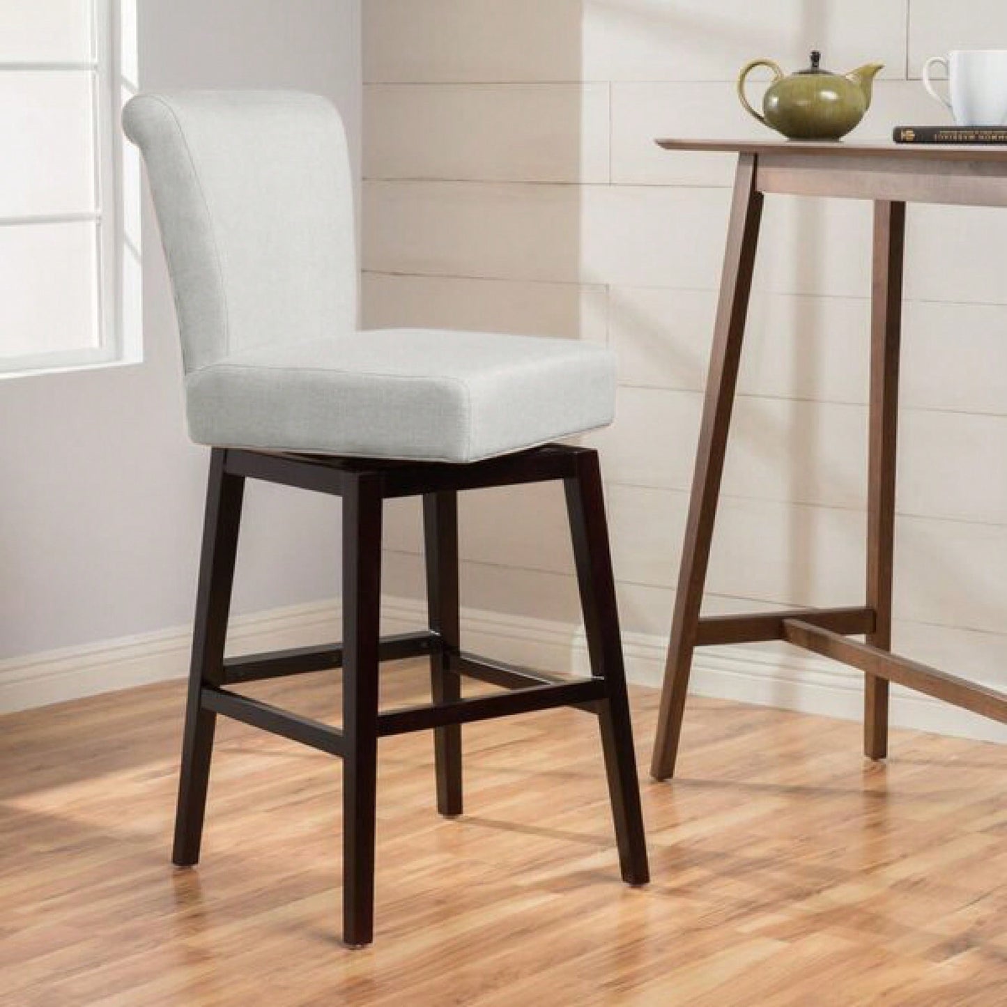 Modern Swivel Counter Stool With Adjustable Height And Stylish Design For Kitchen Or Bar Use
