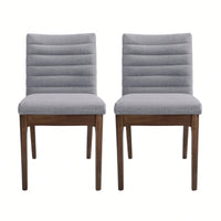 Set Of 2 Modern Upholstered Dining Chairs With Stylish Design And Comfortable Seating