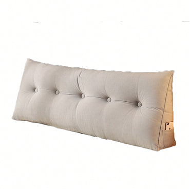 Triangular Wedge Headboard Pillow For Bed Rest And Reading Support With Removable Cover