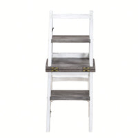 Foldable Solid Wood Ladder Chair Dual Purpose Stepladder For Home Library Kitchen Display Stand And Flower Stand