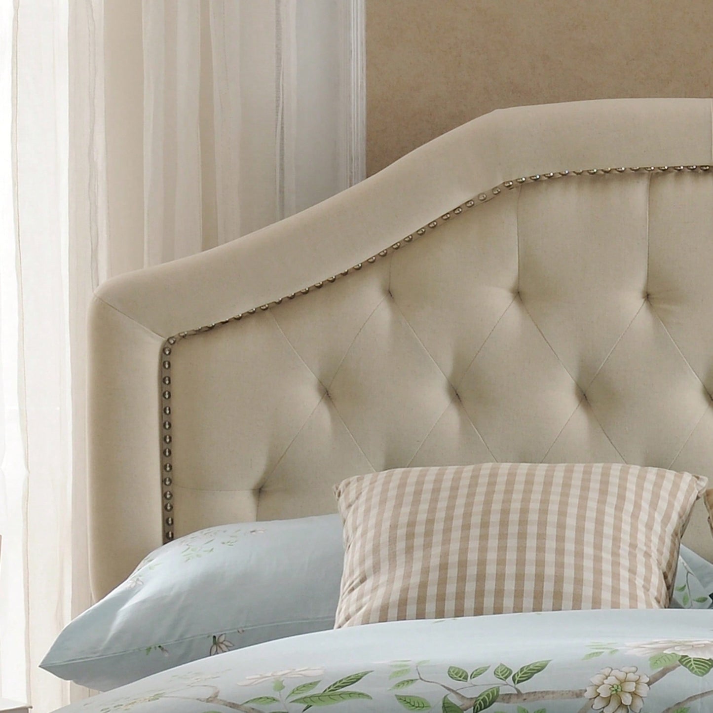 Elegant Queen And Full Size Upholstered Headboard For Stylish Bedroom Décor