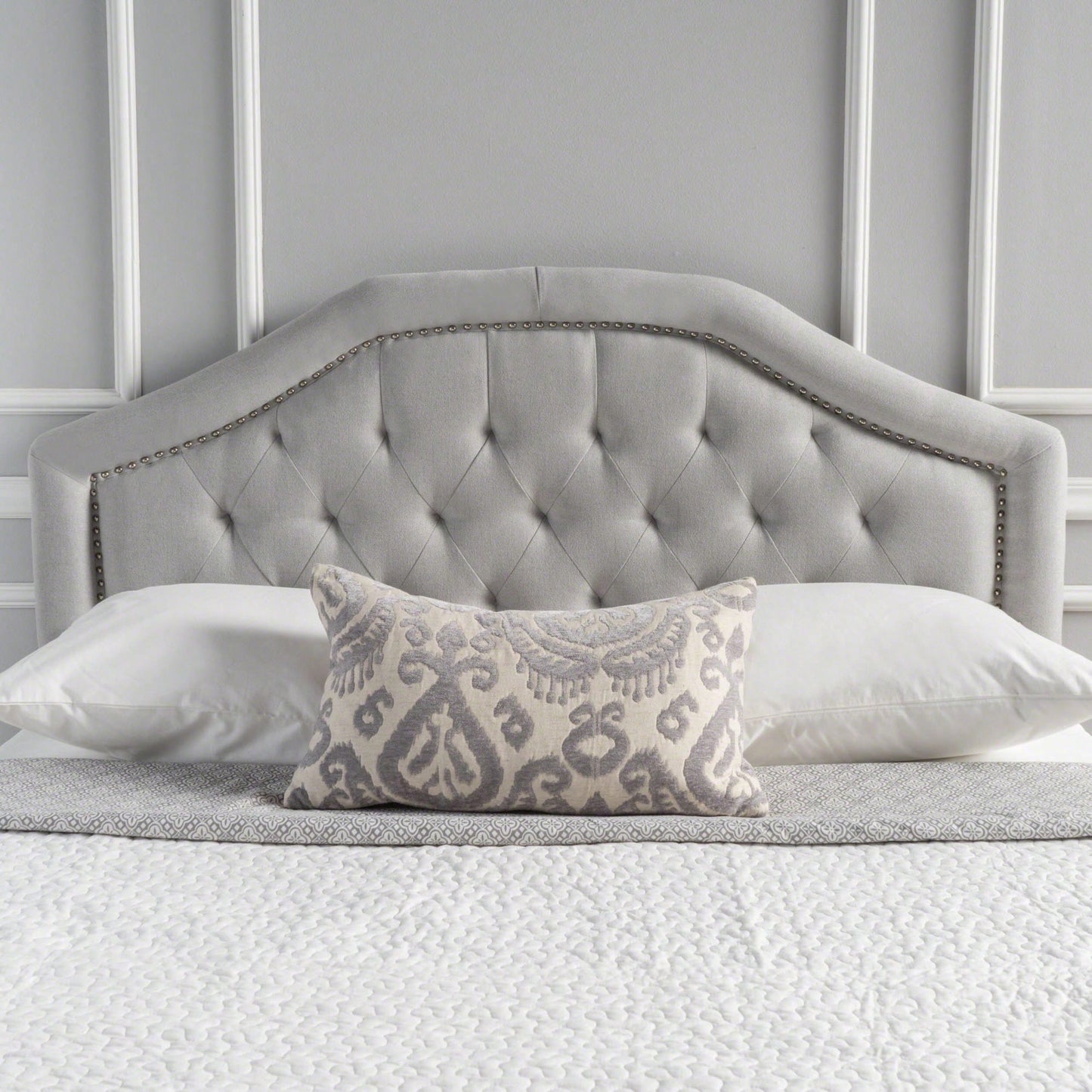 Elegant Queen And Full Size Upholstered Headboard For Stylish Bedroom Décor