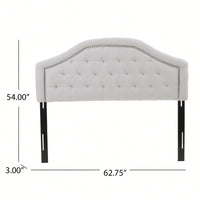 Elegant Queen And Full Size Upholstered Headboard For Stylish Bedroom Décor