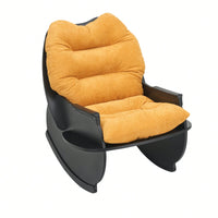 30.31 Inch Rocking Chair For Adults And Kids - Casual Comfort Seat For Balcony And Lunch Breaks Beige