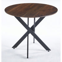 47.2 Inch Round Dining Table For Home And Office With Cross Leg Design - Versatile Coffee Table