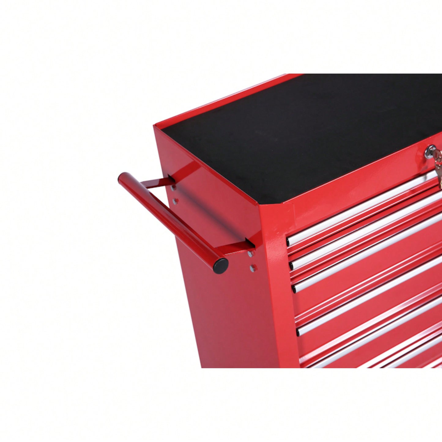 Multifunctional 7 Drawer Tool Cart With Wheels For Easy Mobility And Storage Red