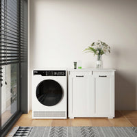 Laundry Cabinet With Dual Removable Liner Bags For Easy Organization And Storage